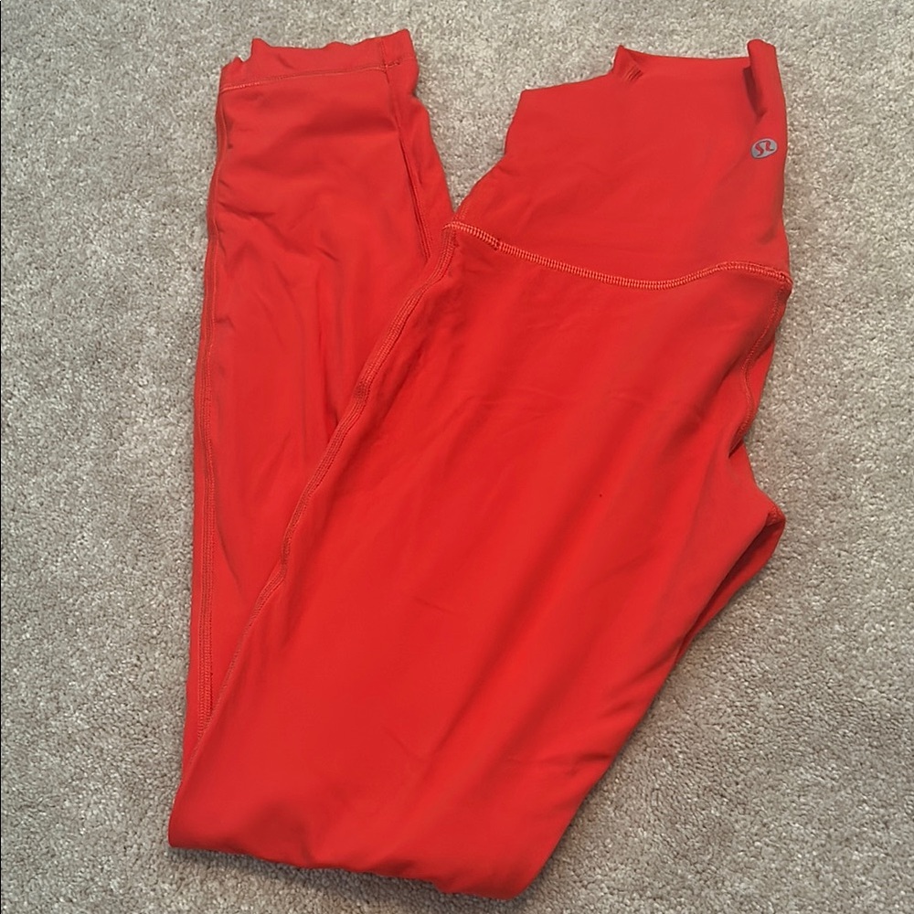 Lululemon Athletica Red Leggings